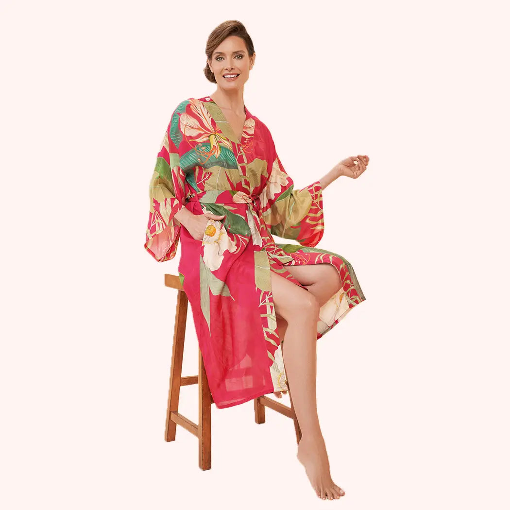Delicate Tropical Kimono