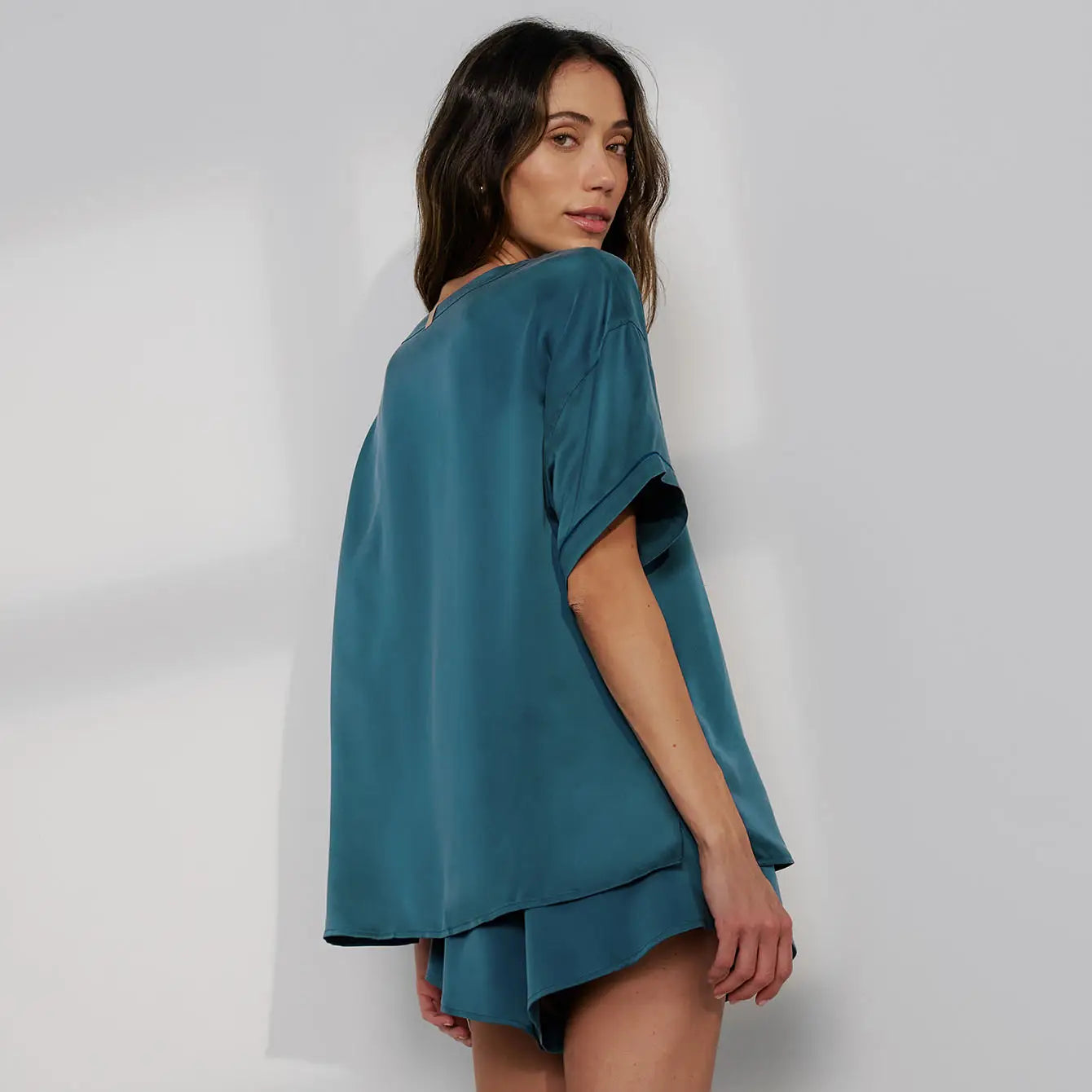 Lunya silk tee set