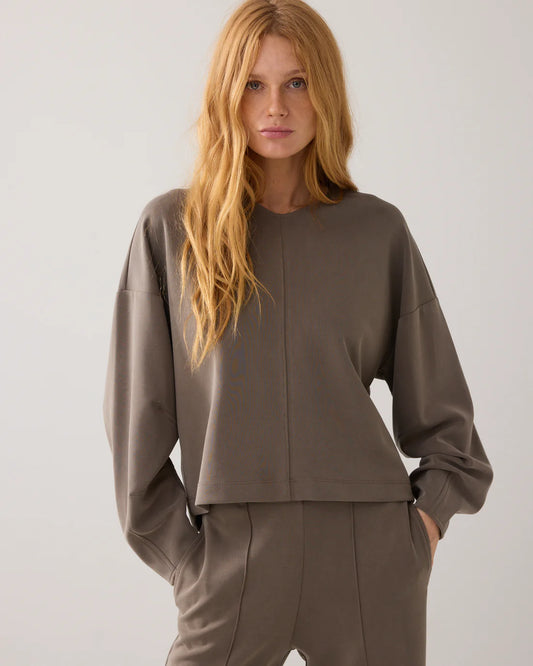 washed scuba sweatshirt