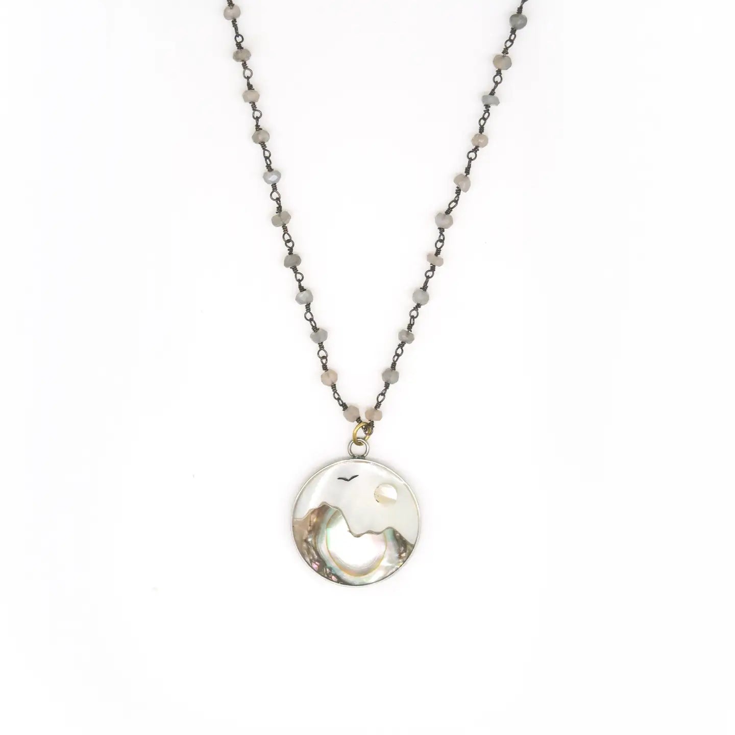 The Ocean Moon Laborite Necklace