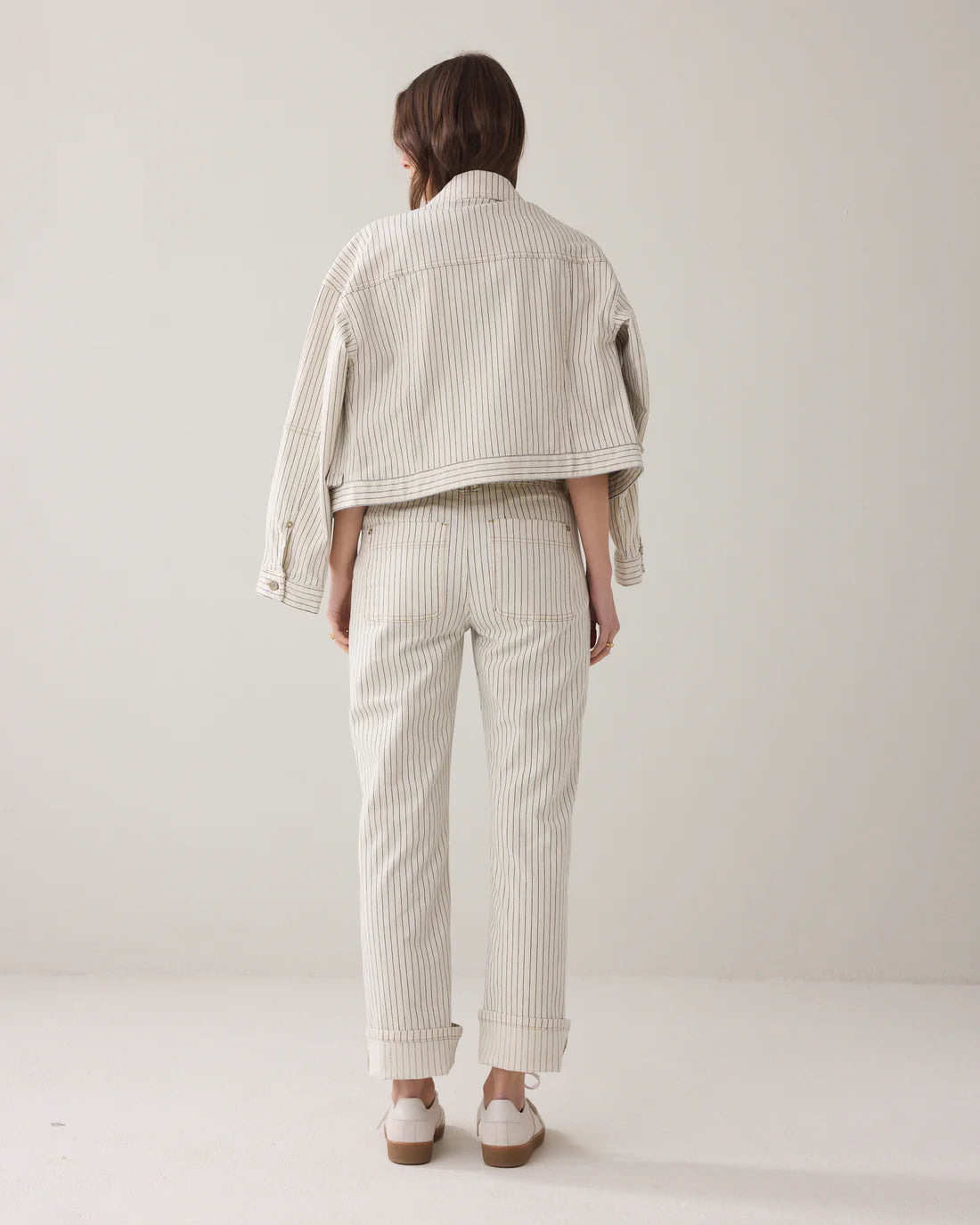 Denim Trousers Striped