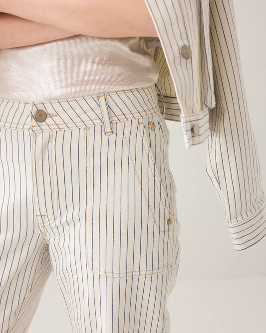 Denim Trousers Striped