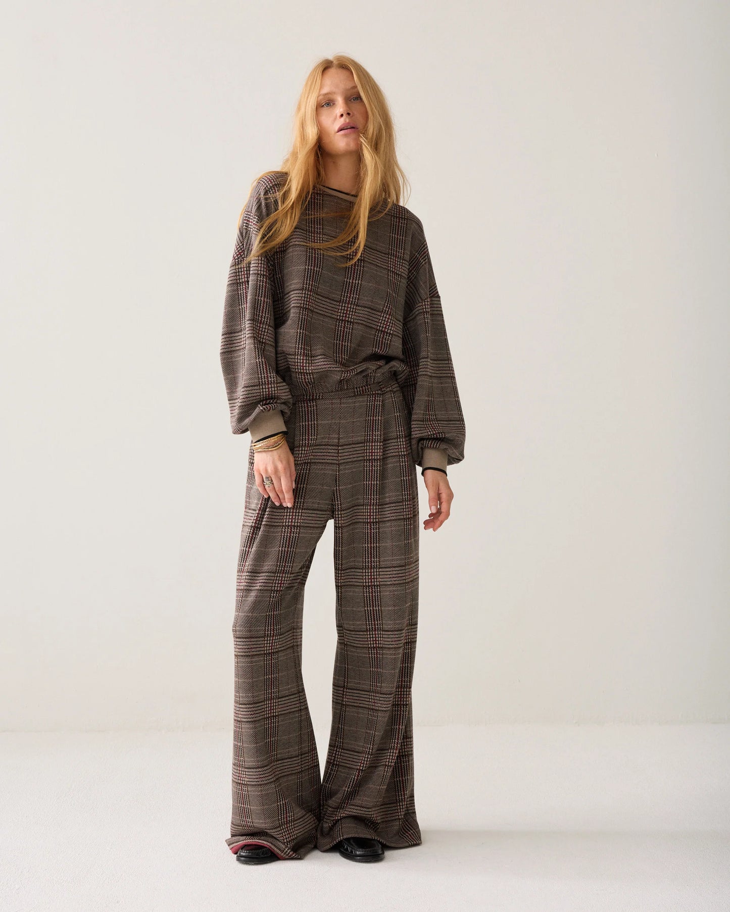 Plaid Jacquard Trouser