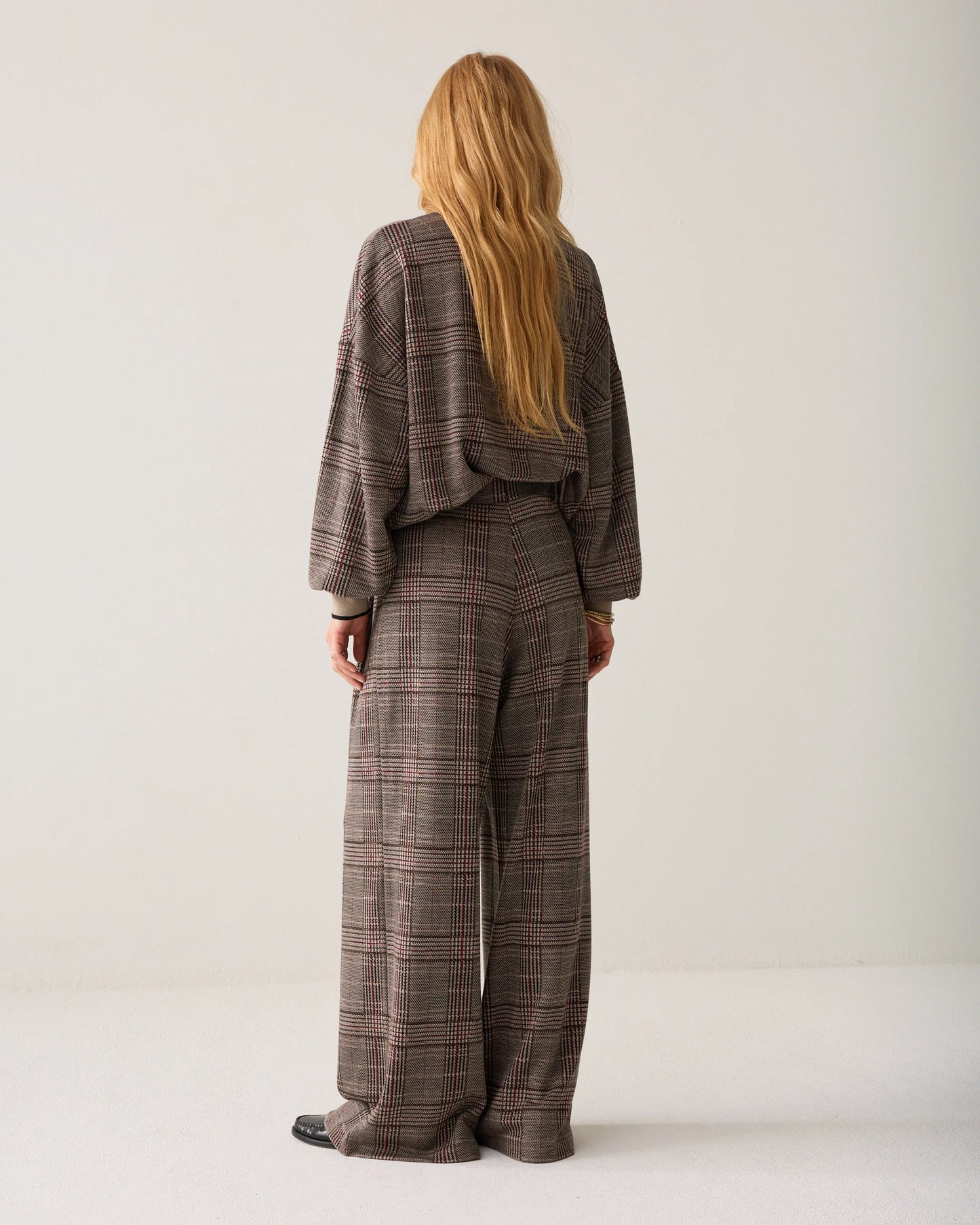 Plaid Jacquard Trouser