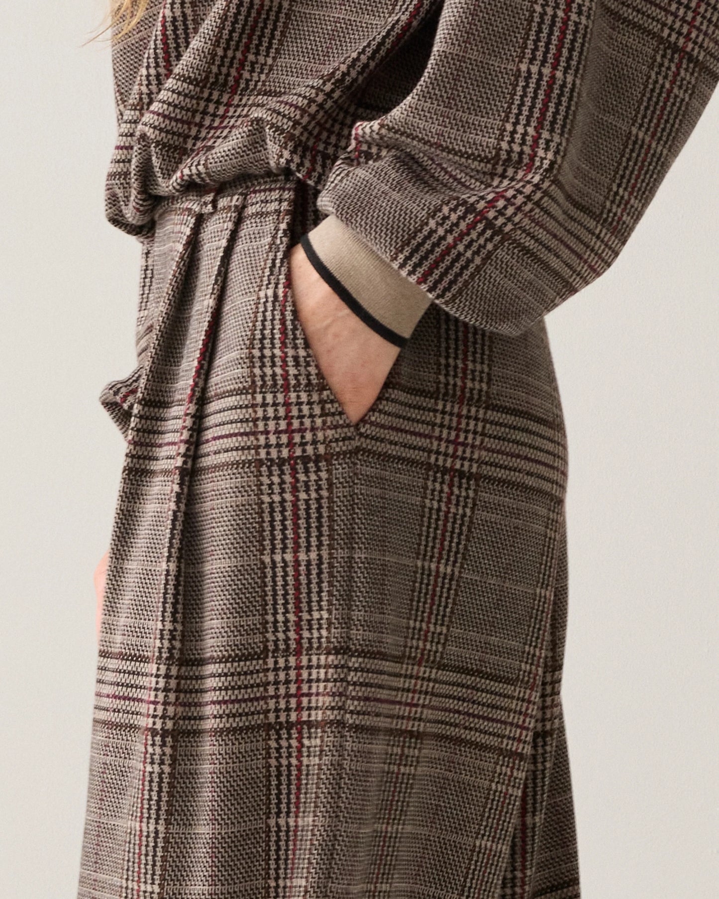 Plaid Jacquard Trouser