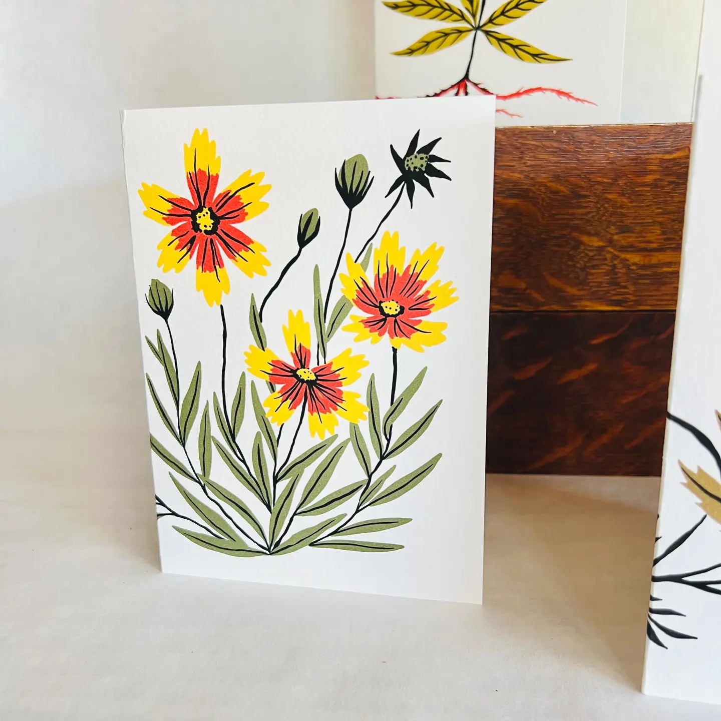 Natural Dye Plant Pen Pal Cards 5pk