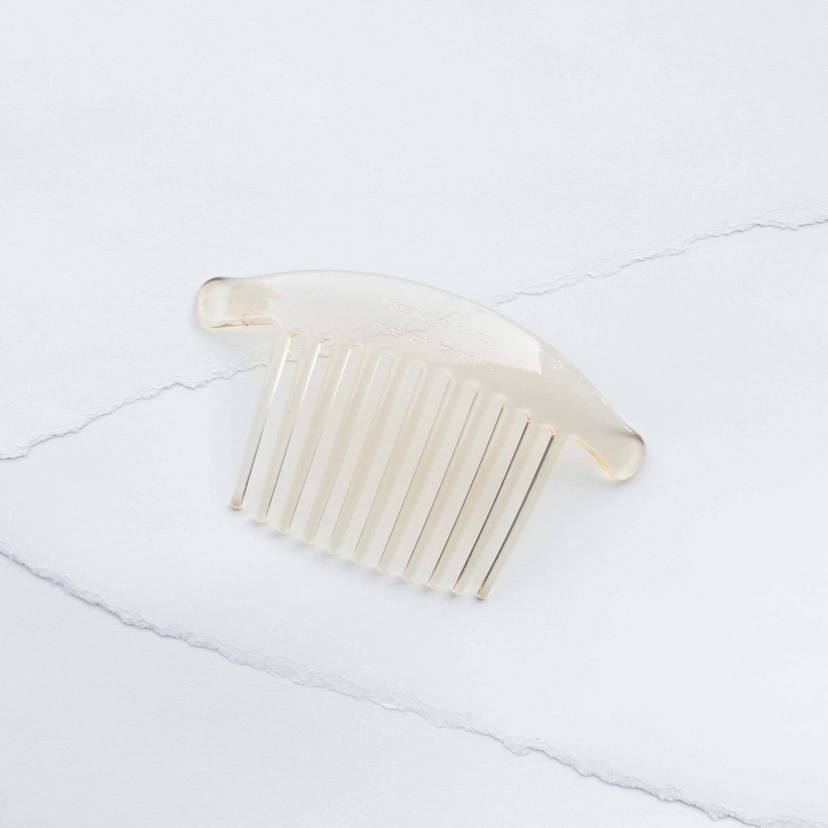 Curved Wide-Tooth Hair Comb Pin