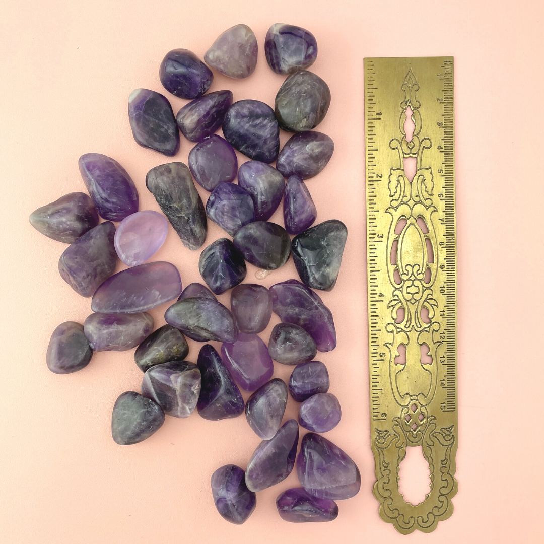 Amethyst Tumbled Gemstone Intention Vial
