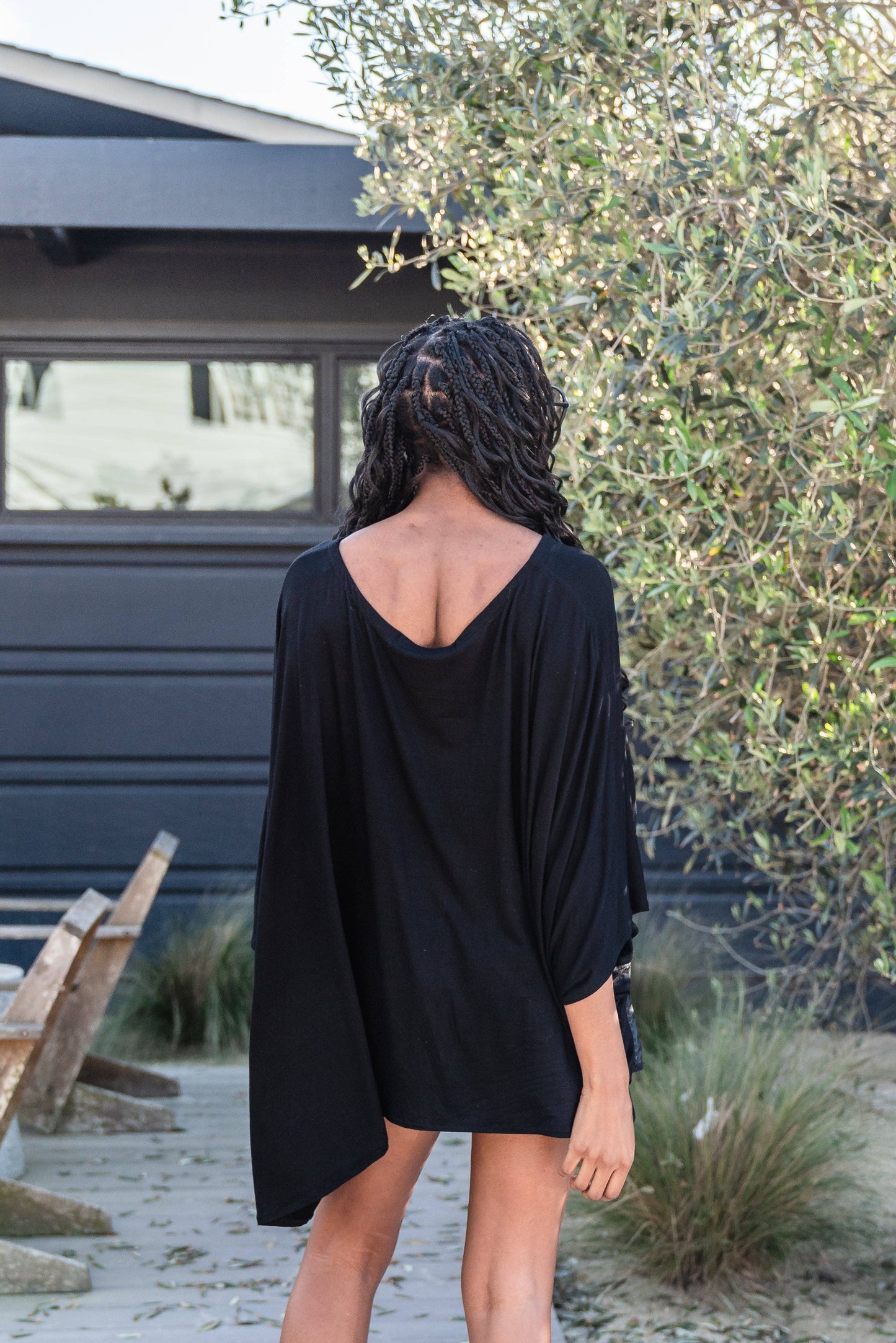 Onyx Scarf Top