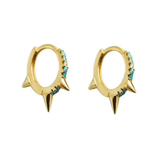 Spike Huggie Earrings