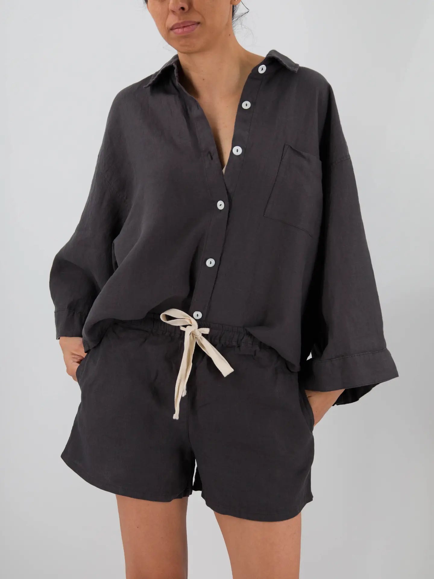 Carrie Linen Sleepwear Set