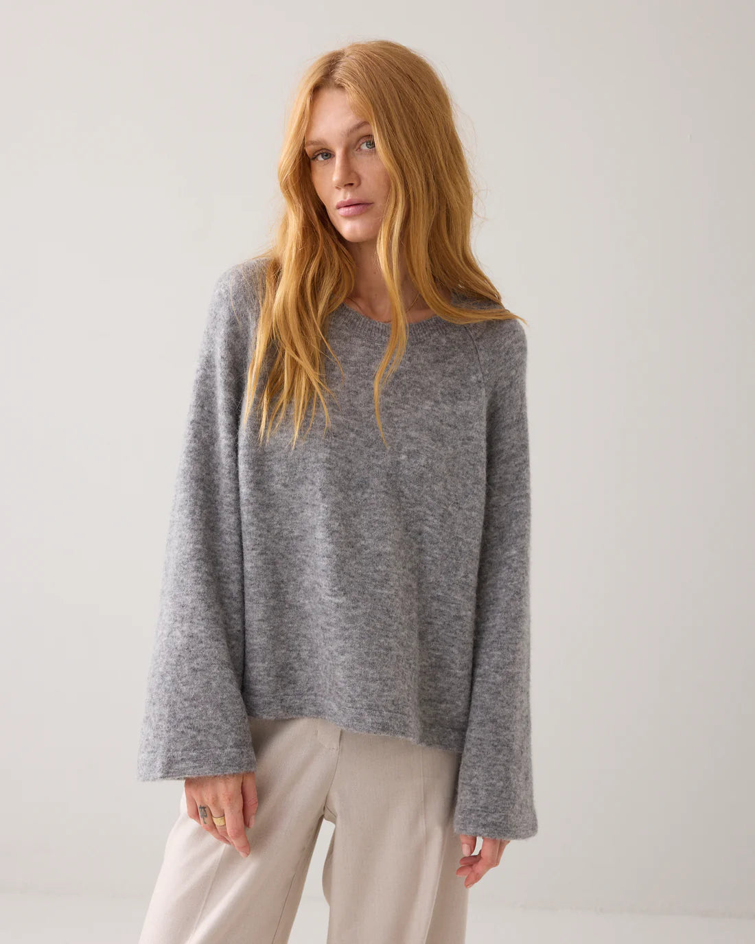 Oversized alpaca sweater
