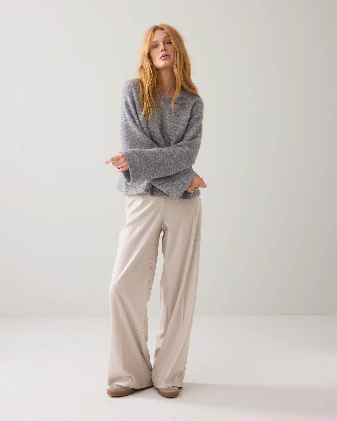 Oversized alpaca sweater