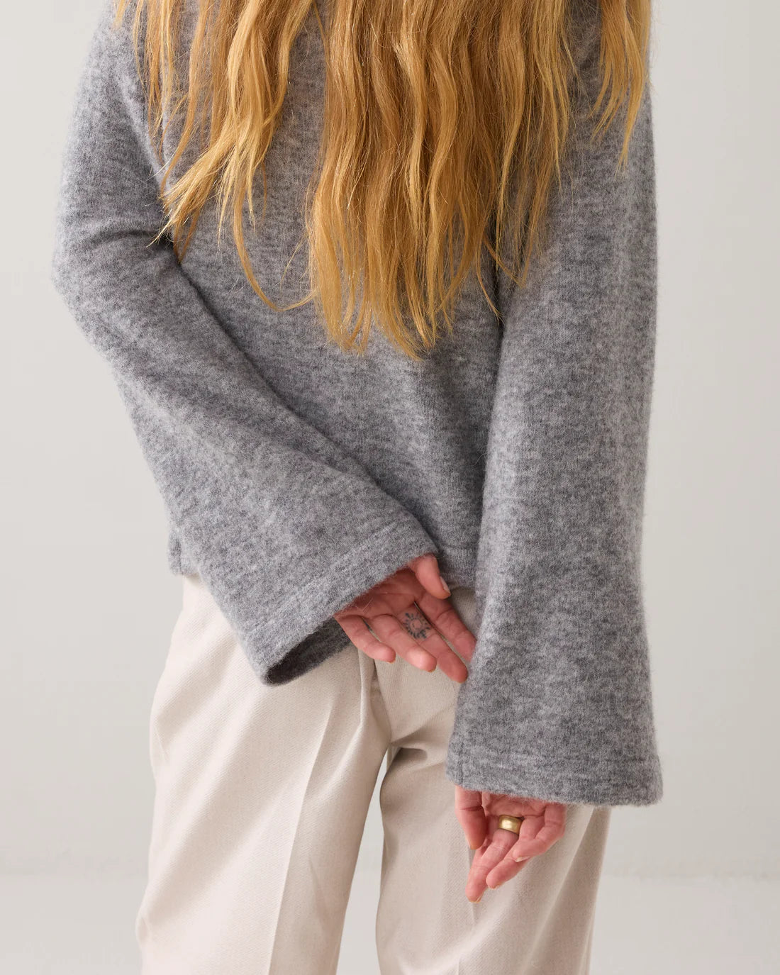 Oversized alpaca sweater