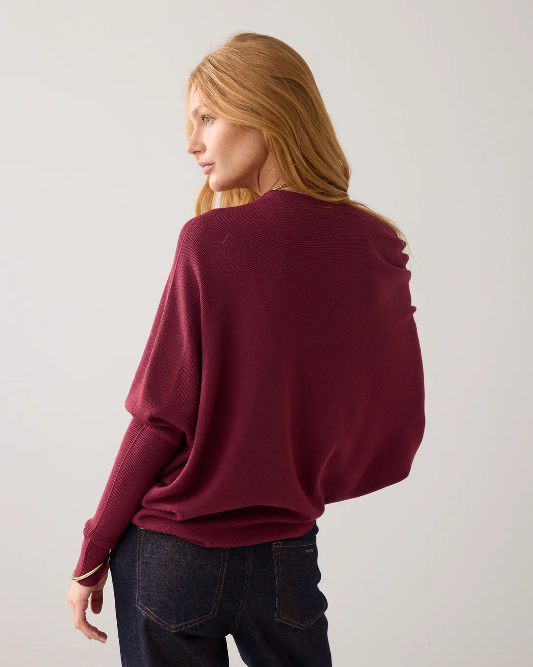 Asymmetric Jumper in Seamless Knit