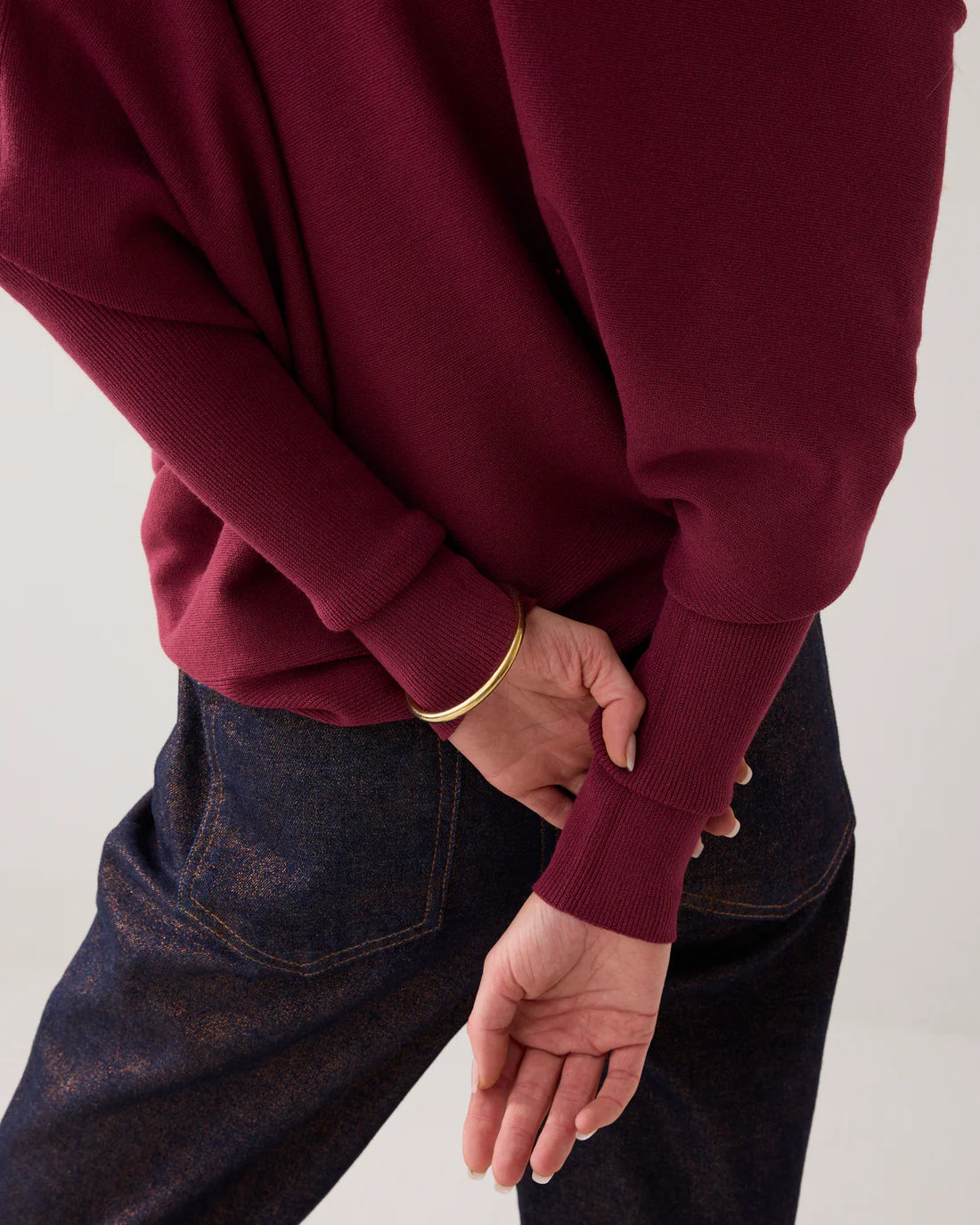 Asymmetric Jumper in Seamless Knit