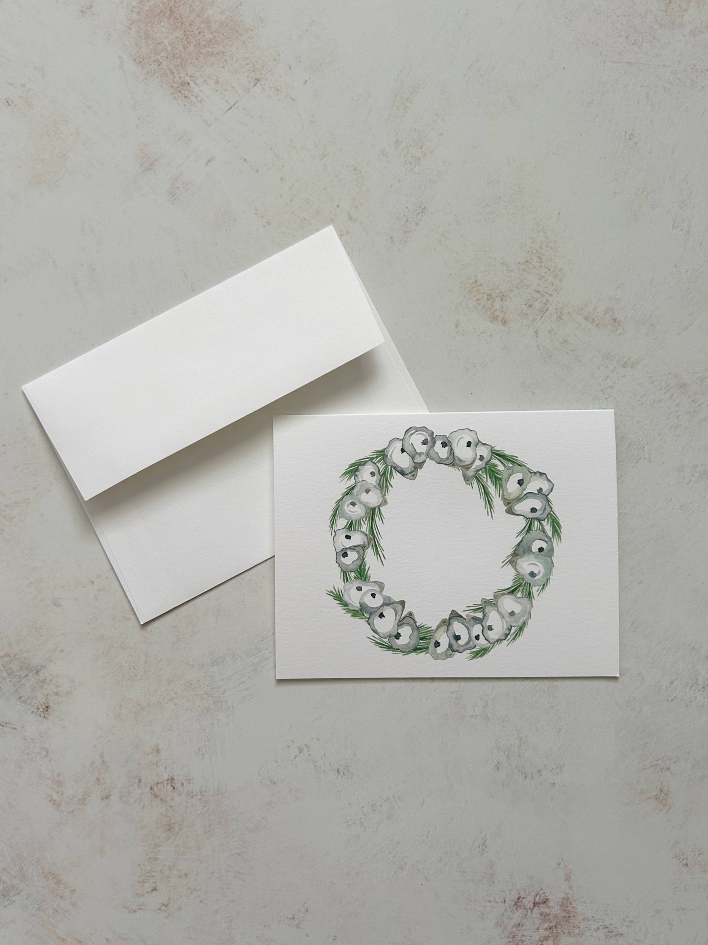 Oyster Wreath Stationery Card Box Set