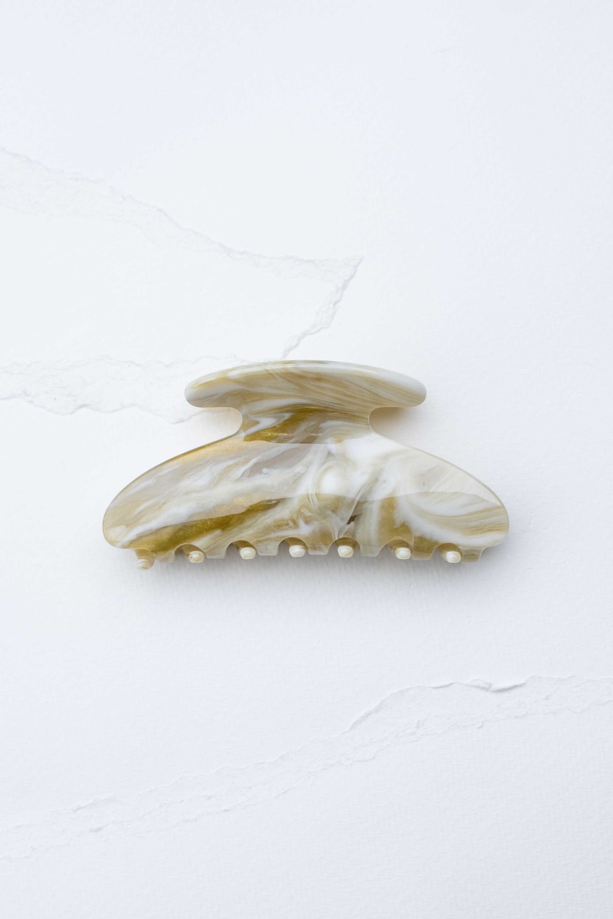 Midnight Gloss Cellulose Acetate Hair Claw Clip