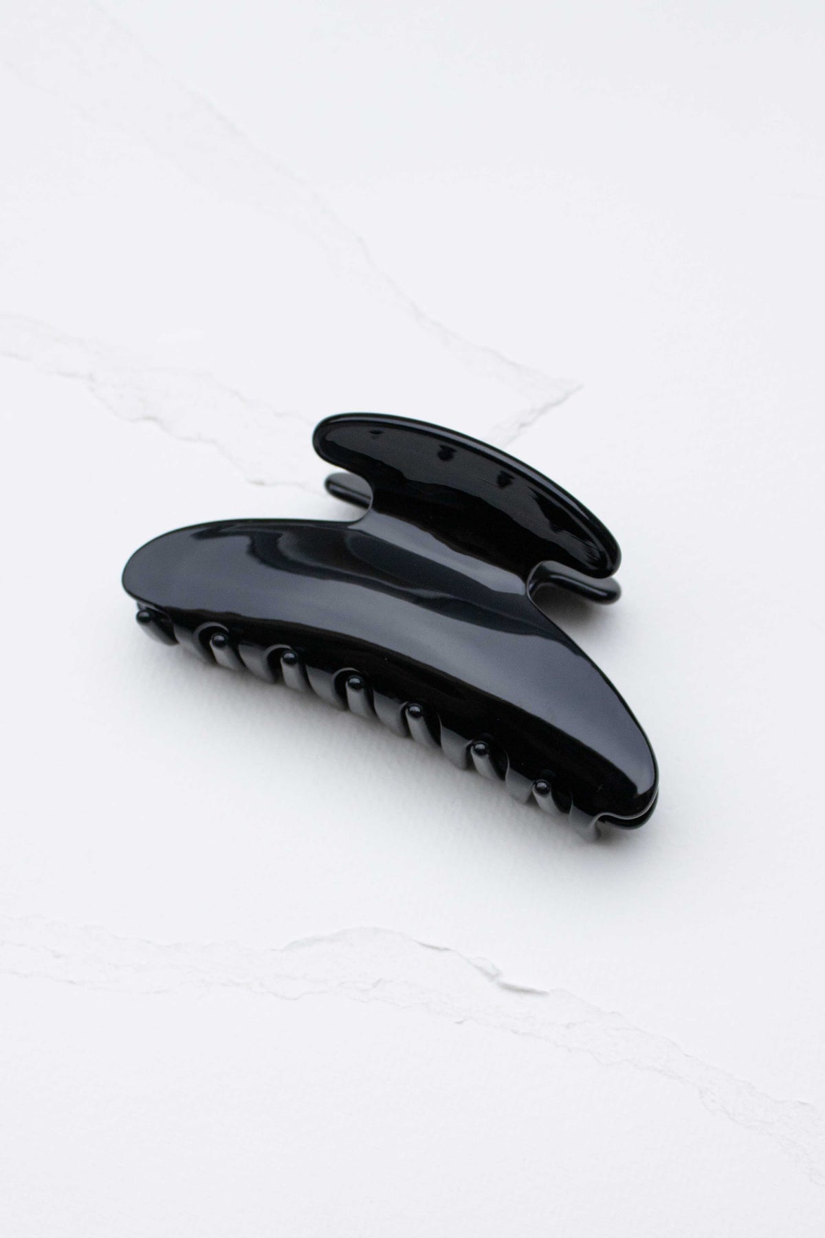Midnight Gloss Cellulose Acetate Hair Claw Clip