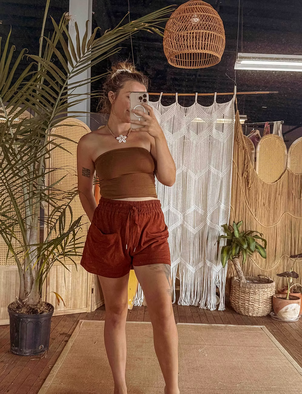 Jungle Hemp Organic Cotton Boho Shorts