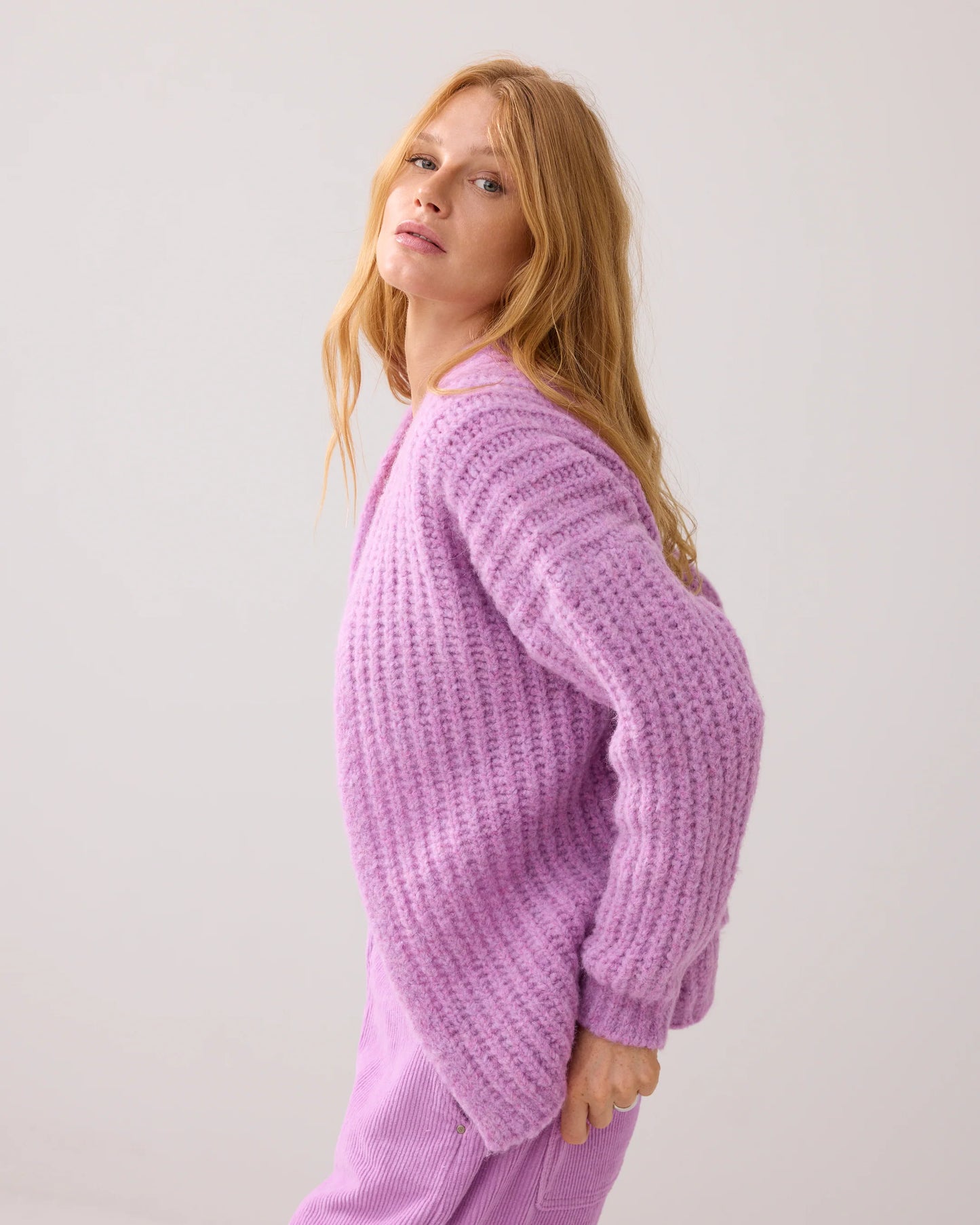 Boxy Cardigan Italian Yarn