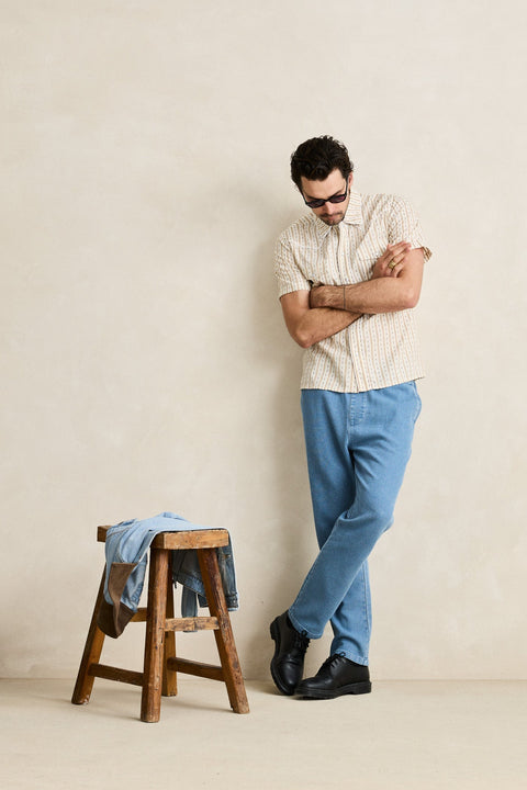 textured wale jam pant