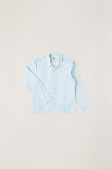 linen pin stripe l/s shirt