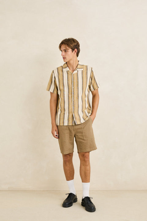 vacation stripe s/s shirt