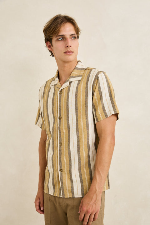 vacation stripe s/s shirt
