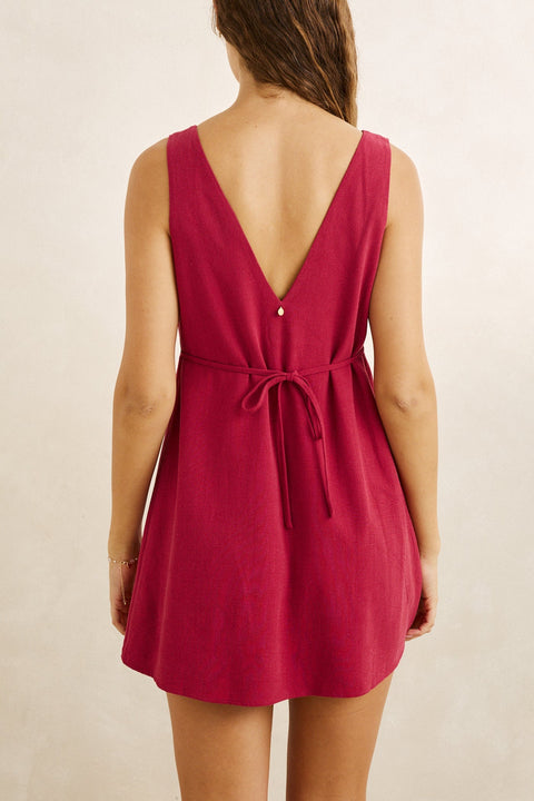 Sunny Days Linen Mini Dress