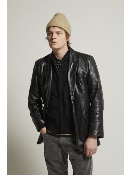 Liam Cable Knit Zip-Up