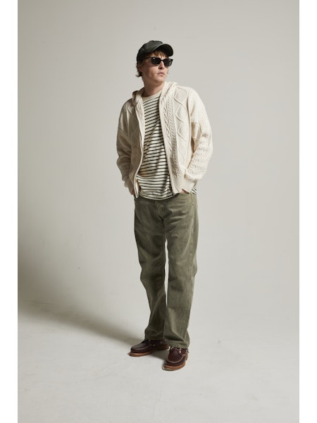 Liam Cable Knit Zip-Up