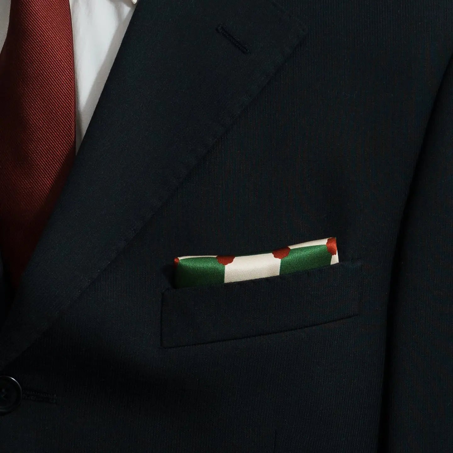 Checkerboard Silk Pocket Square