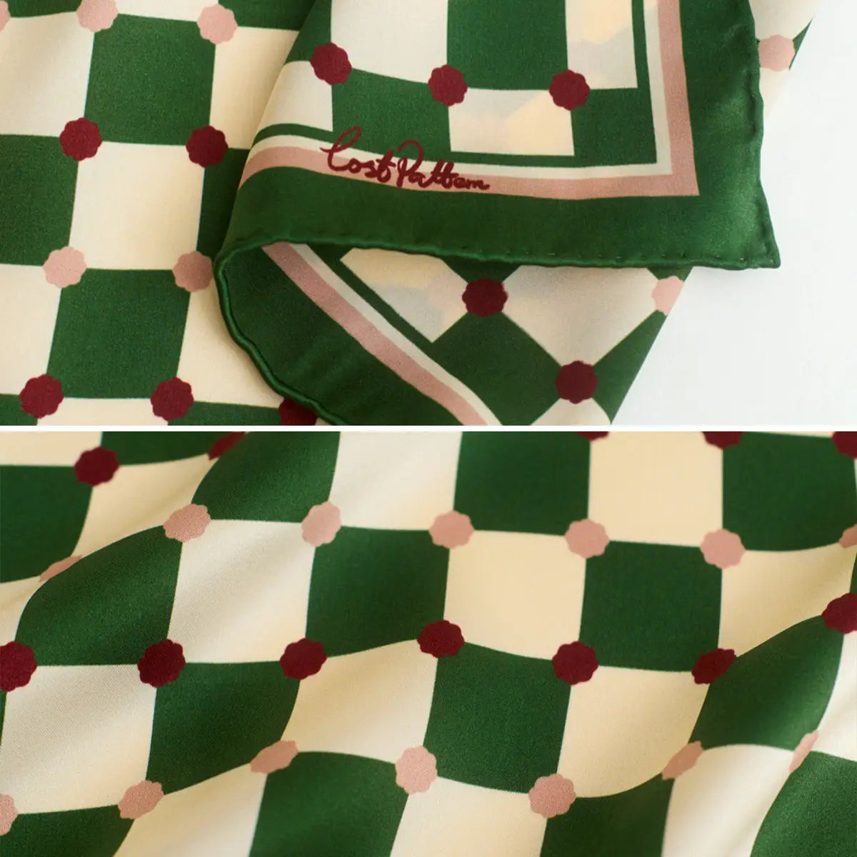 Checkerboard Silk Pocket Square