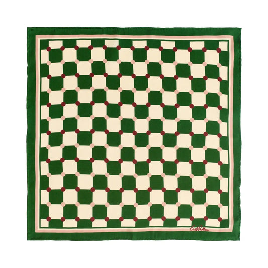 Checkerboard Silk Pocket Square