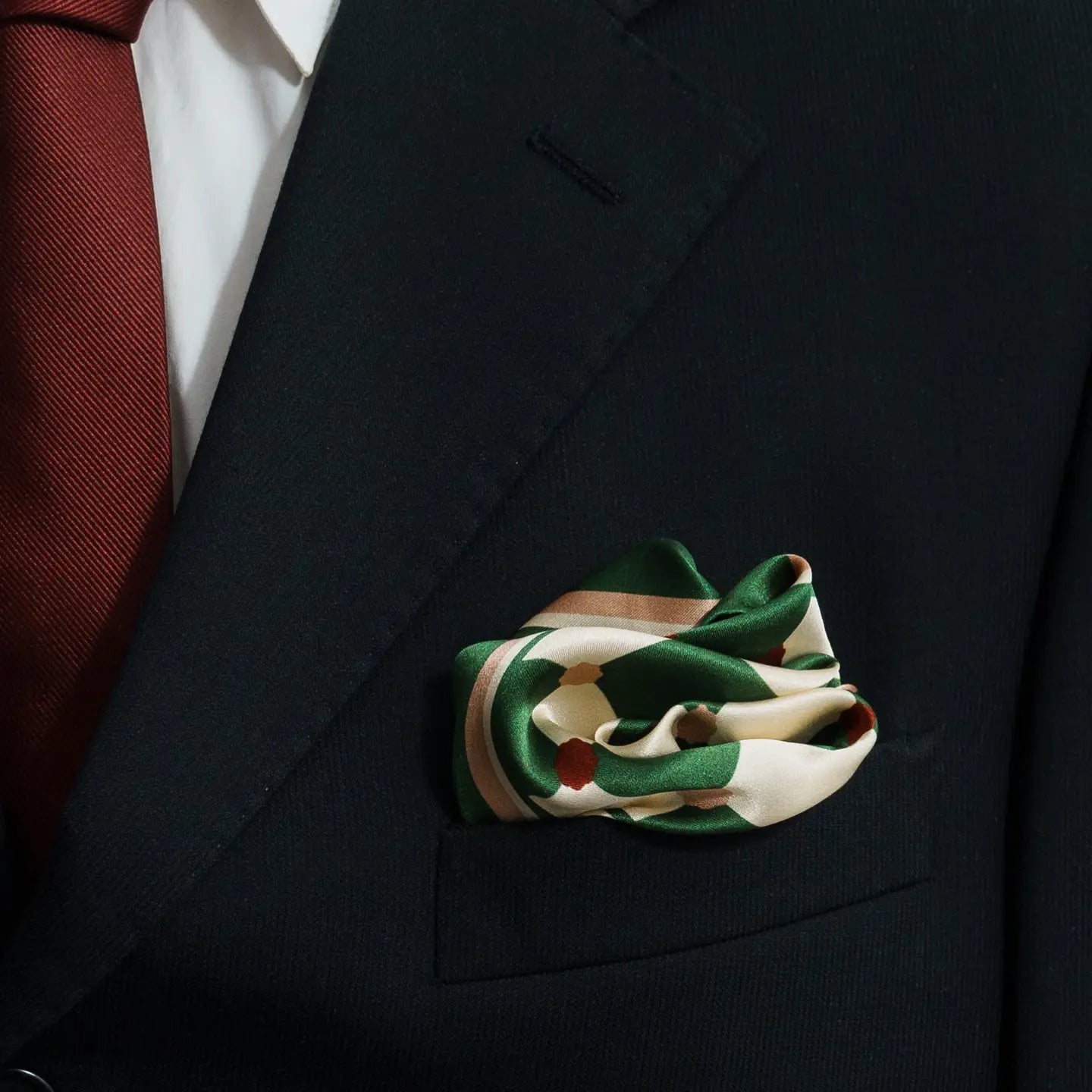Checkerboard Silk Pocket Square