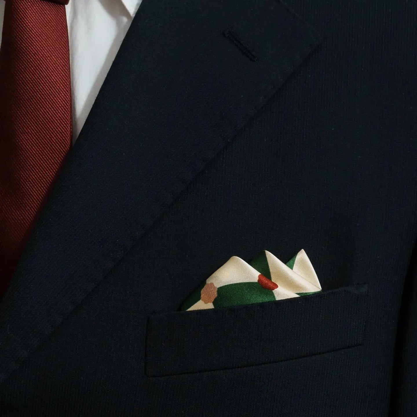 Checkerboard Silk Pocket Square