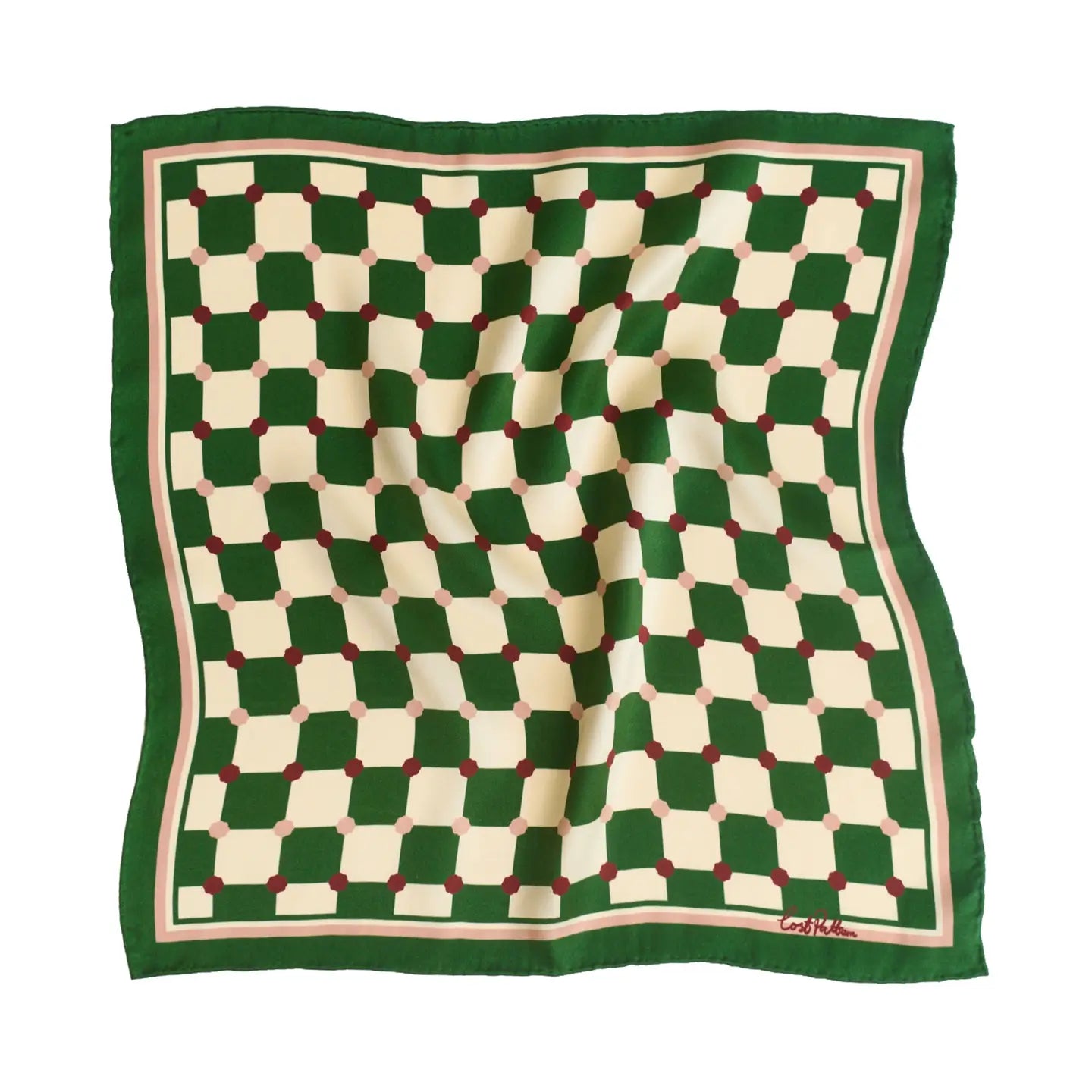 Checkerboard Silk Pocket Square