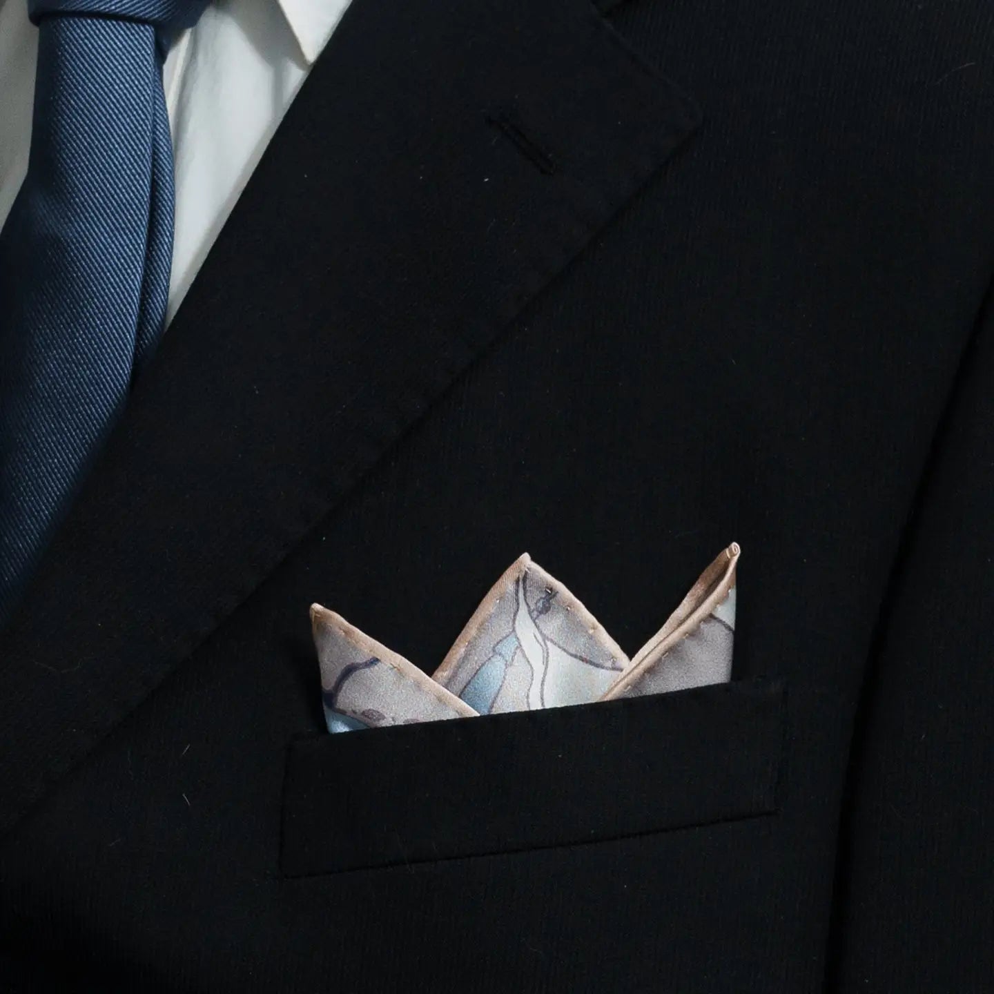 Datura Silk Pocket Square