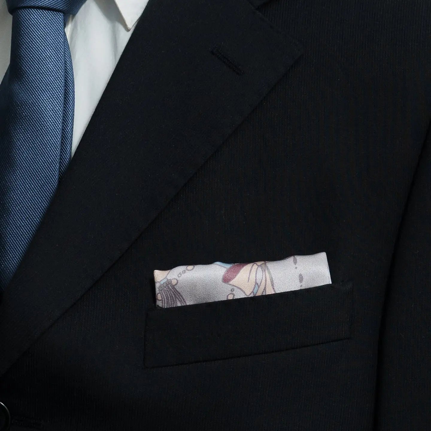Datura Silk Pocket Square