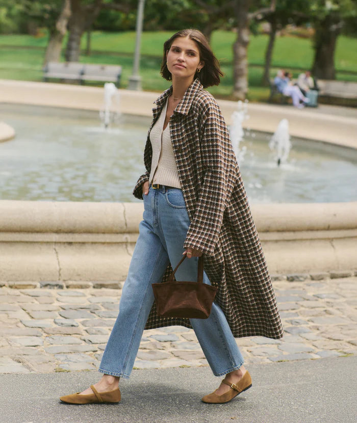 Hayes Houndstooth Trench Coat