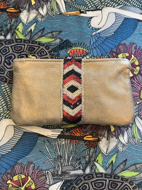 goldust sequin mini pouch