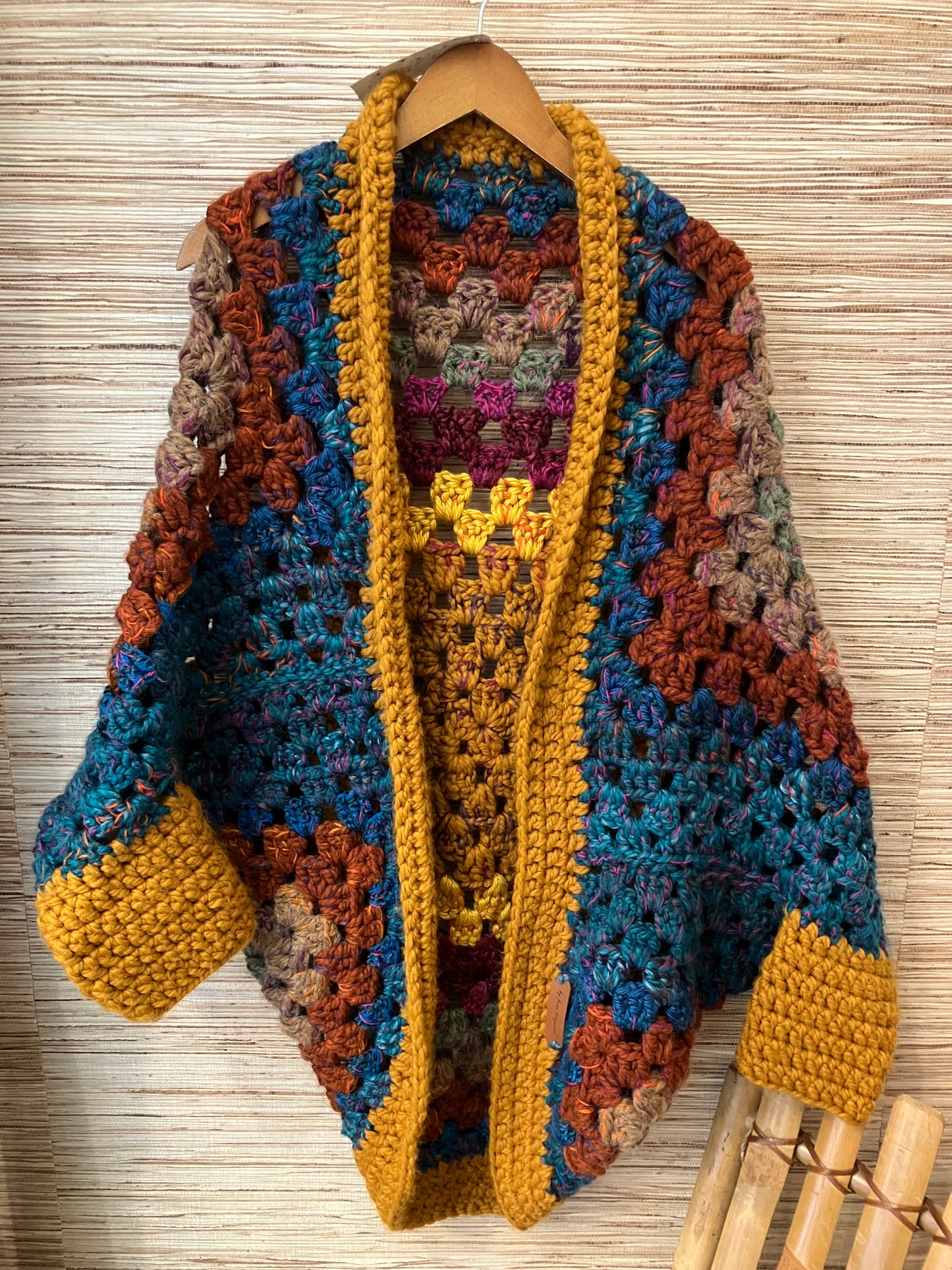 Rust Granny Square Shrug