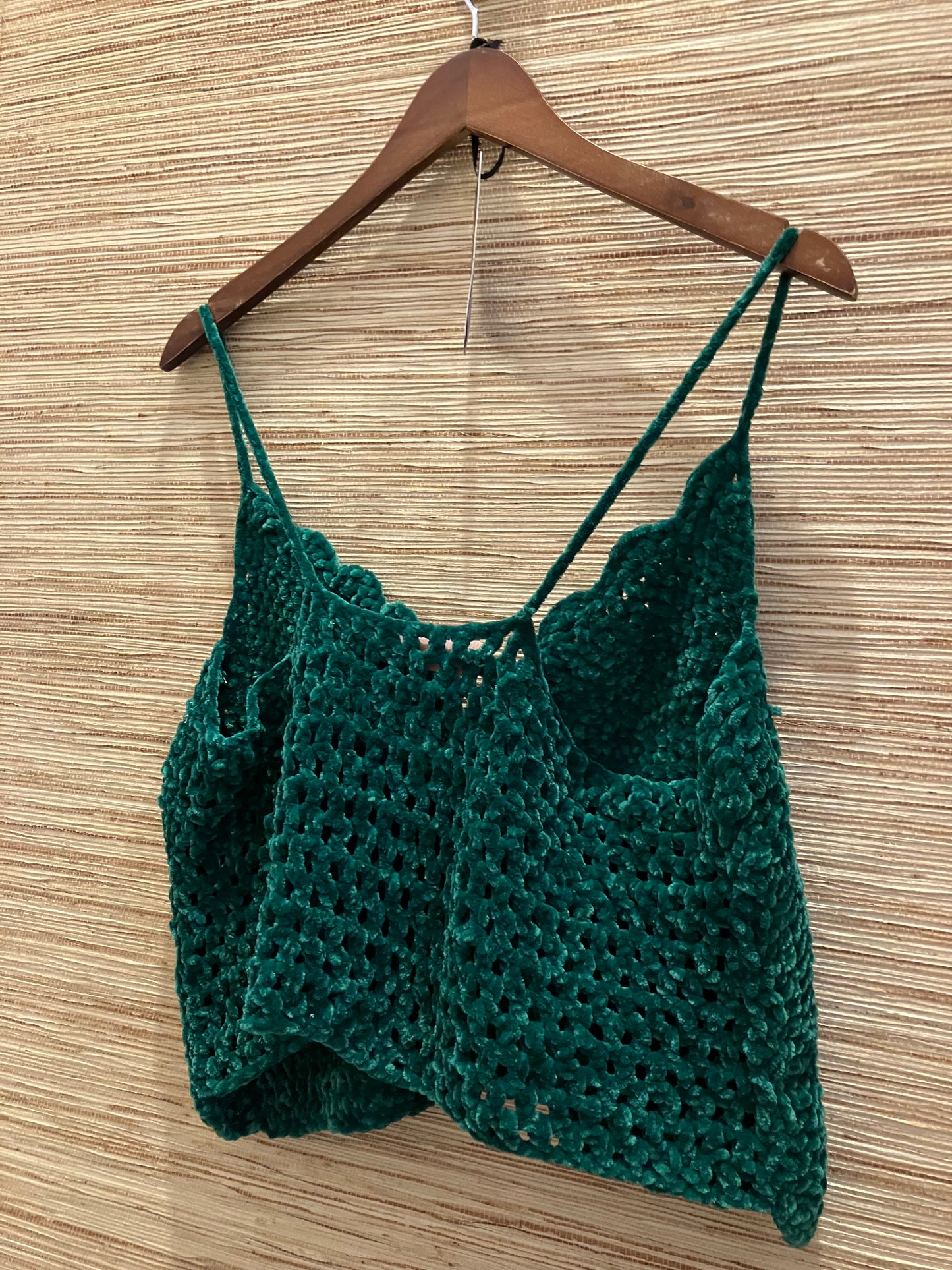 green velvet cami