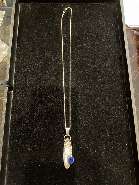 shea lapis sterling silver necklace