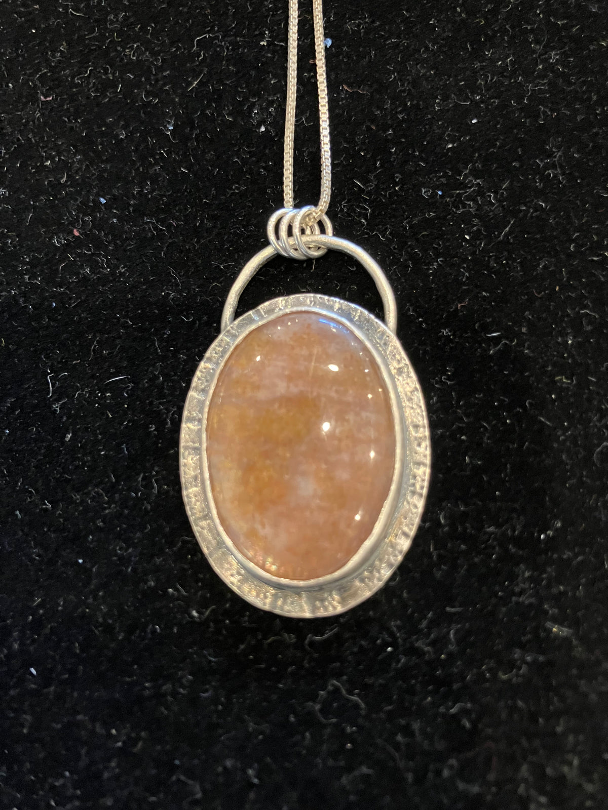 shea golden rutilated quartz in ss necklace