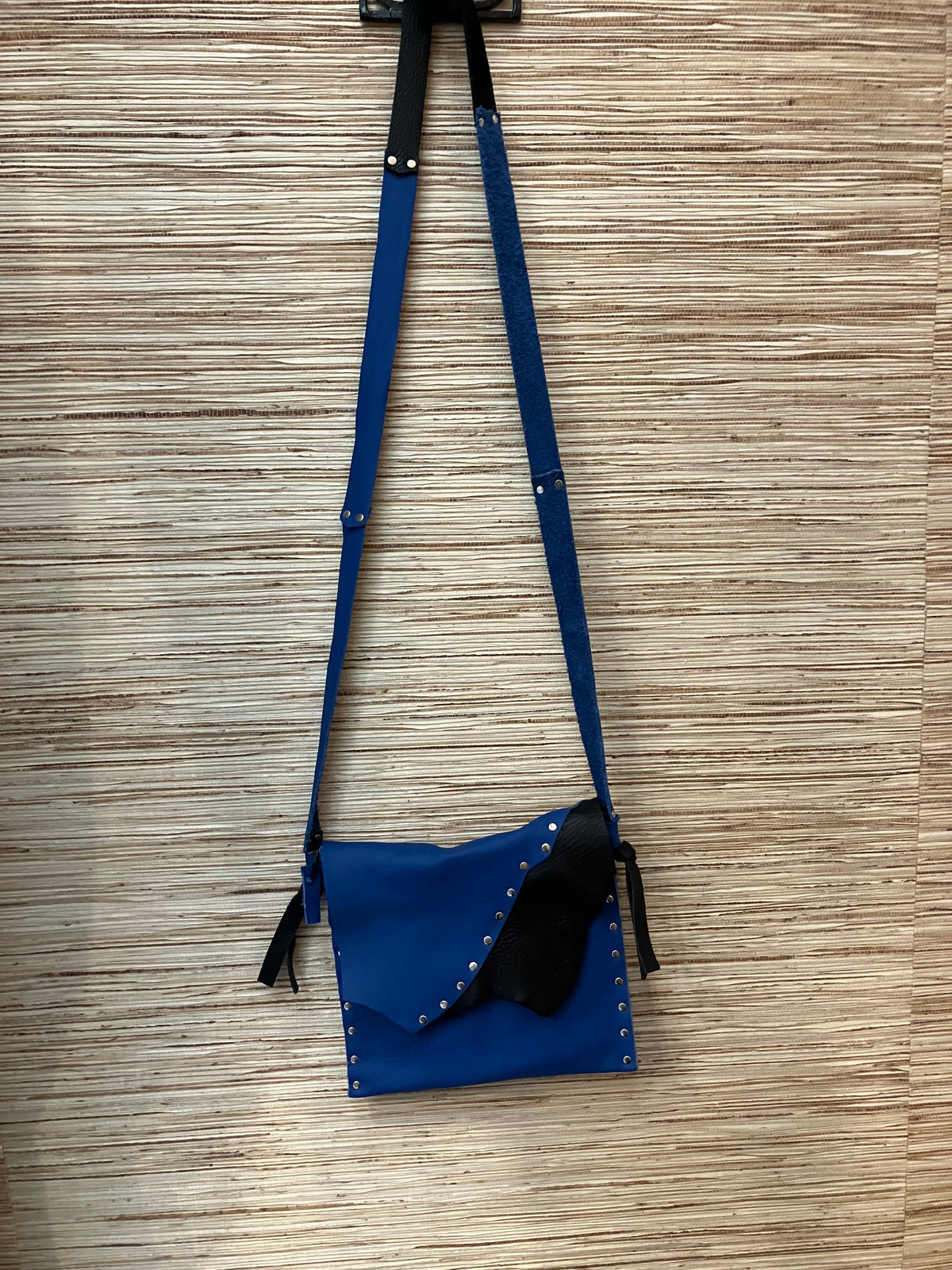 angela upcycled leather crossbody bags