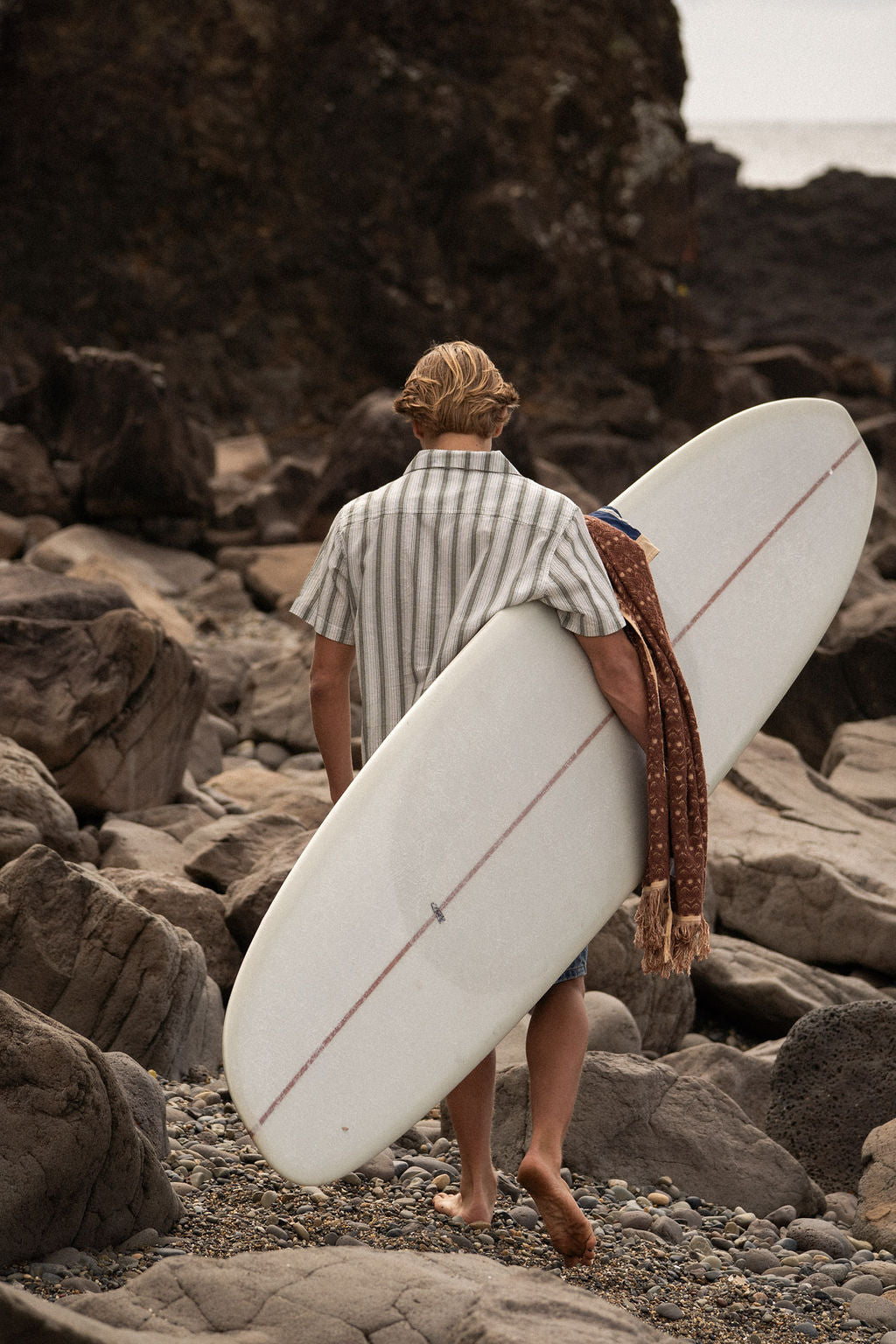 vacation stripe ss shirt