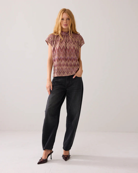 Italian Jacquard Boxy top