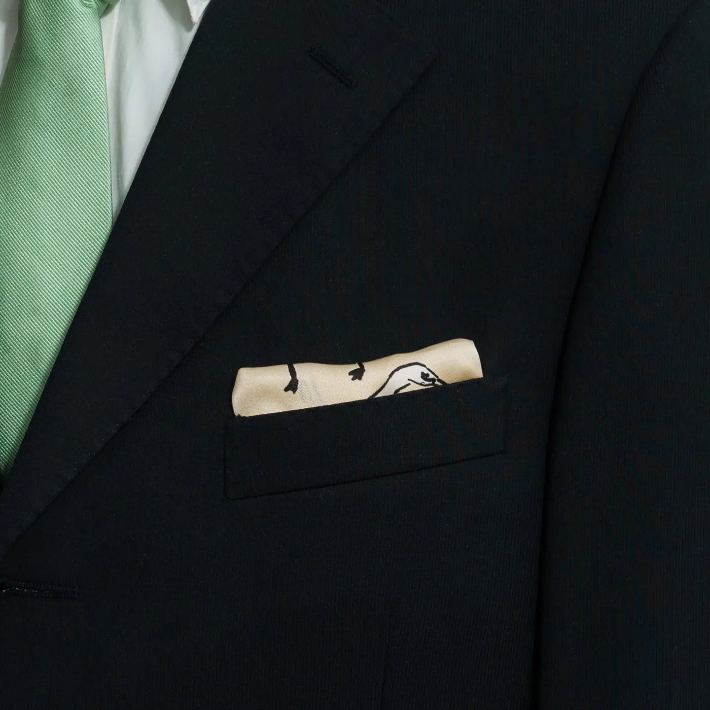 Little Egret Pocket Square